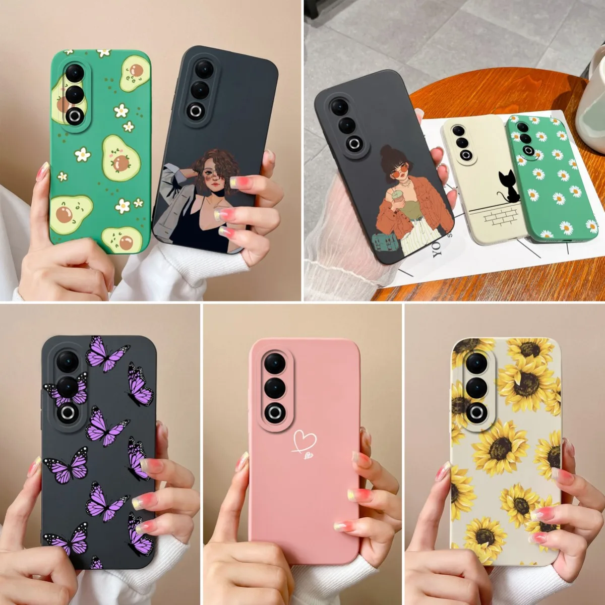 Cute Avocado Cover For itel S25 Ultra Phone Case Cat Cartoon Pattern Anti Slip Silicone Protective For itel S25 S25 Ultra Fundas