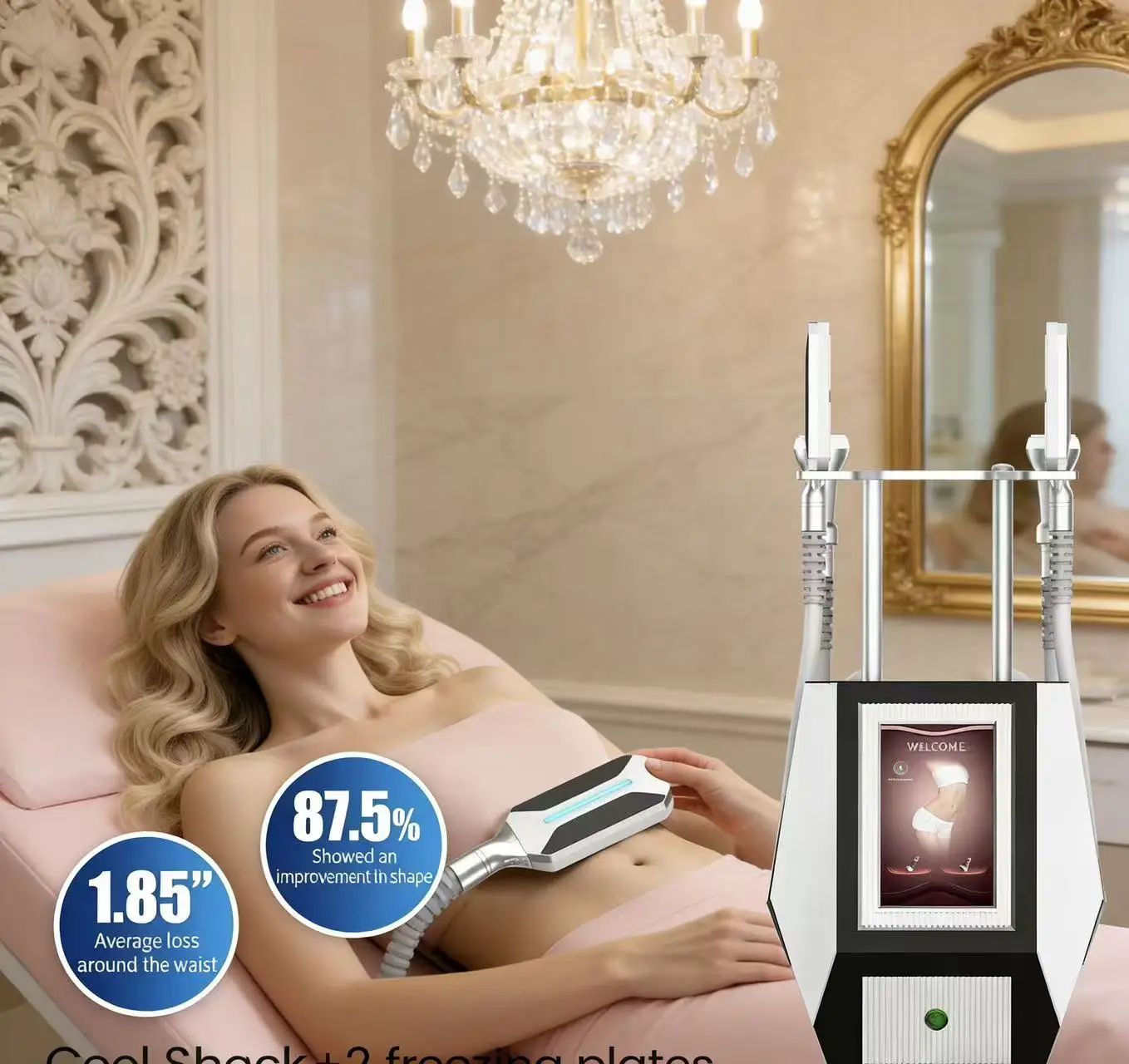 

2 In 1 Frozen Heat NEO T Impact Weight Loss Machine 2 Paddle Cooling Plate Fat Reduction Body Shaping Weight Loss Machine