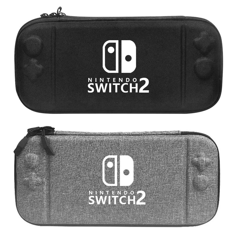 Travel Slim Carrying Case for 2025 Switch 2 Accessories, Waterproof EVA Hard Shell Protective Storage Hand Bag NS 2