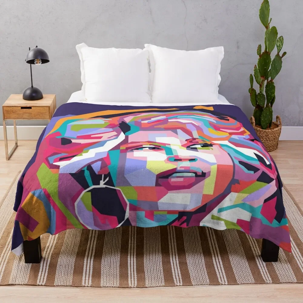 

Abstract Dolly Parton in WPAP Throw Blanket Nap Quilt cosplay anime warm for winter Blankets