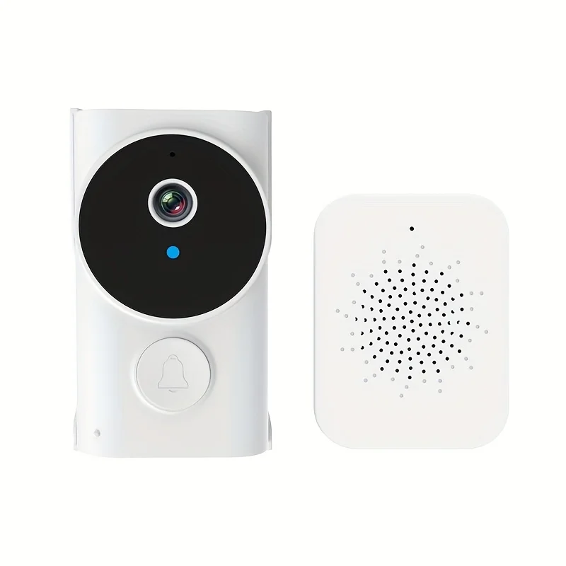 Tuya Smart Video Doorbell Camera With Rechargeable Battery And Free Cloud Storage - Wireless WiFi Doorbell Night Vision Function