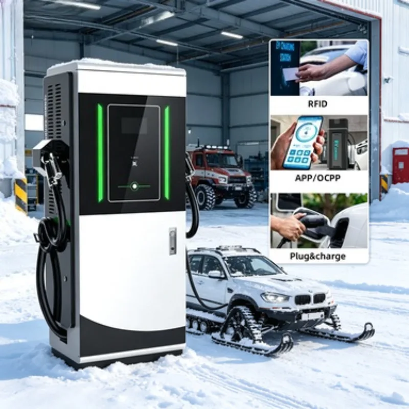 80kW DC EV Charger CCS2 Fast Charging Station for Highway Service Area 24 Hour Operation On Sale