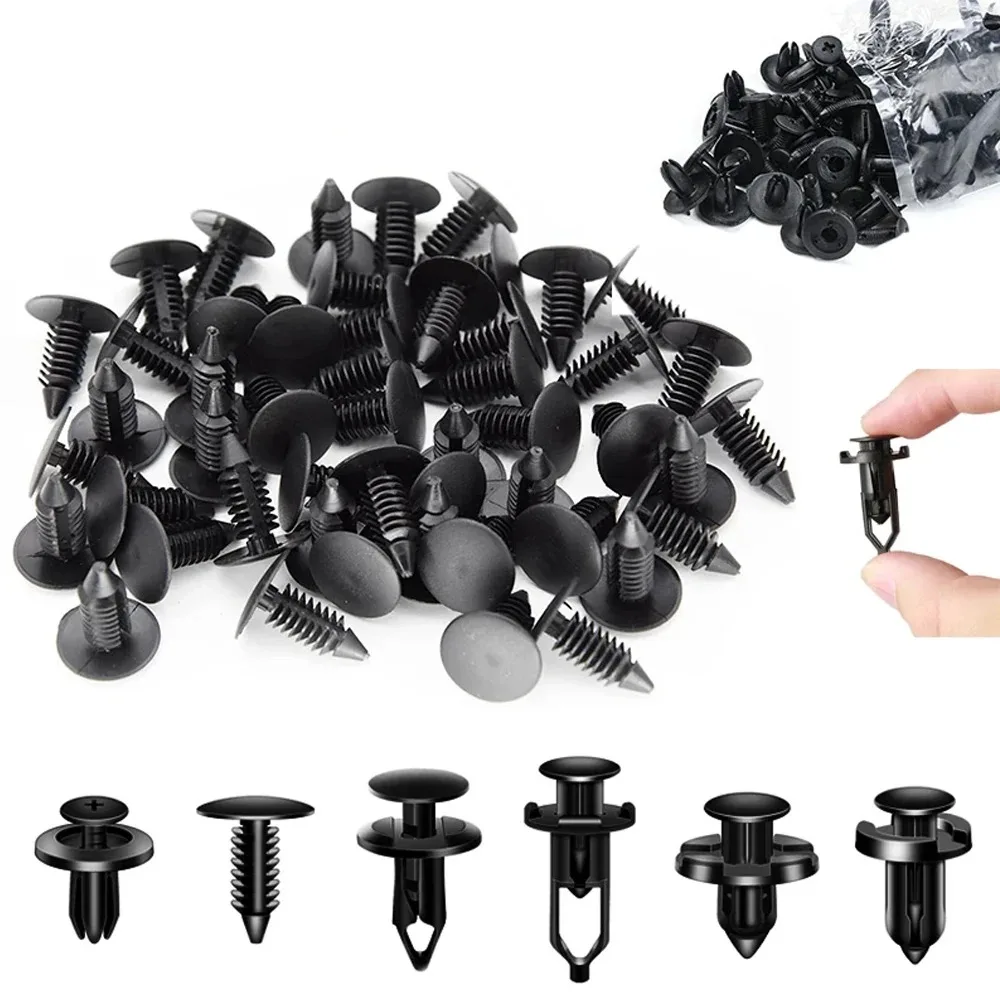 KKJOY 190PCS Car Retainer Clips 6 Sizes – Automotive Plastic Fasteners Kit for Auto Trim Panel Bumper Body Repair Tools