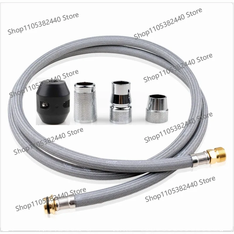 Universal Pull-Down Faucet Hose with Adapters, Fits Most Standard Kitchen/Bathroom Sink Taps