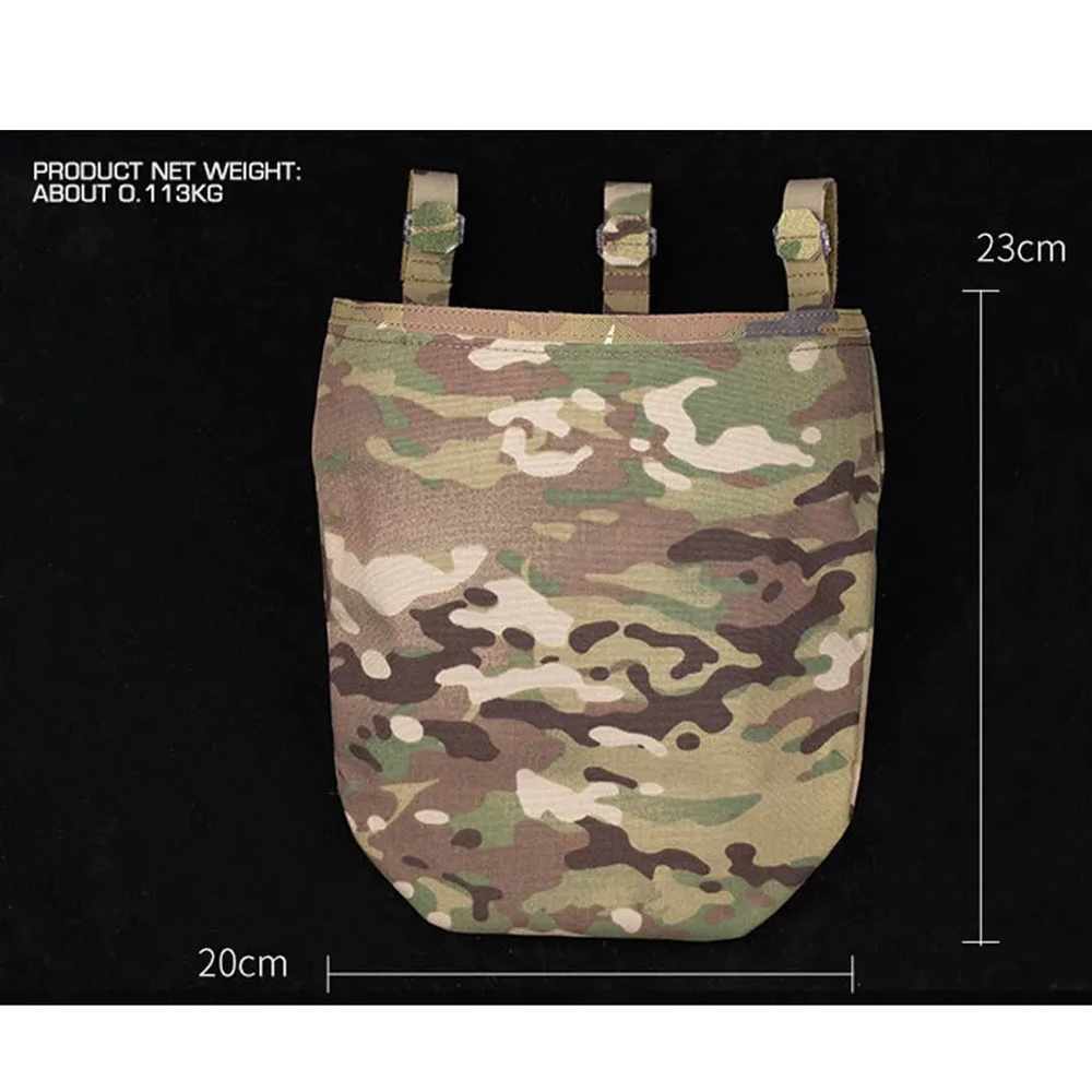 Outdoor Sport Sport Waist Belt Dump Pouch Bag Foldable PHC Recycling Bag Sundry Bag Large Space