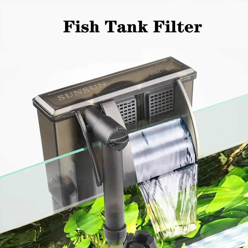 SUNSUN Aquarium Filter Hanging Water Pump Fish Tank Waterfall Filtration with Surface Skimmer For Aquarium Fish Turtle Tank