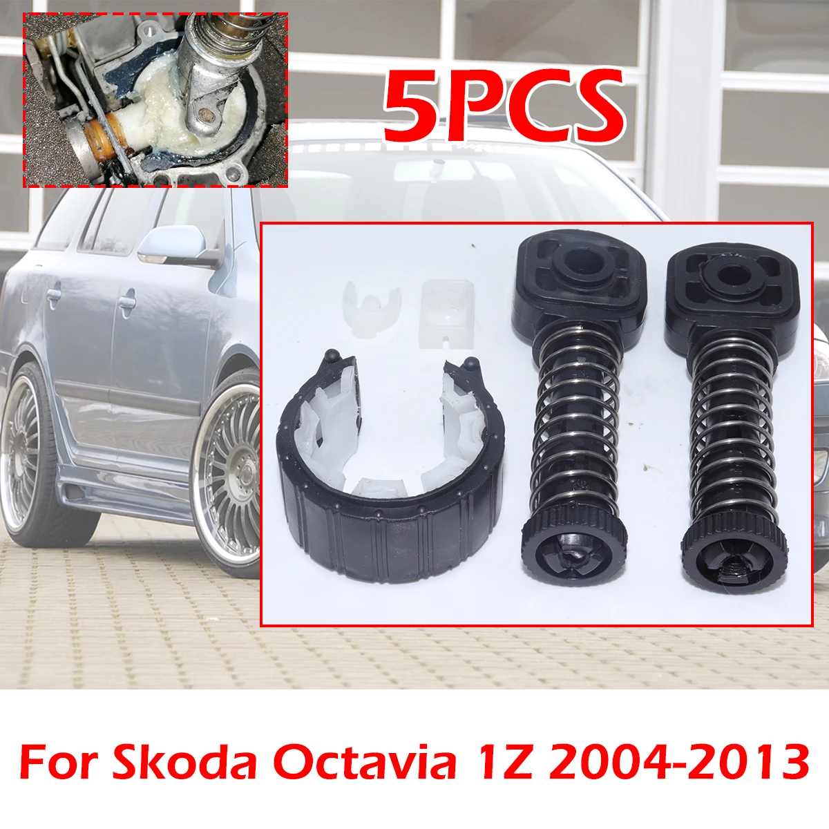 

5pcs/kit Gearbox Rebuild Kit Shifter Lever Adjuster Linkage Pivot Upgrade Bushing Shifter Bearing Shell MT For Skoda Octavia 1Z