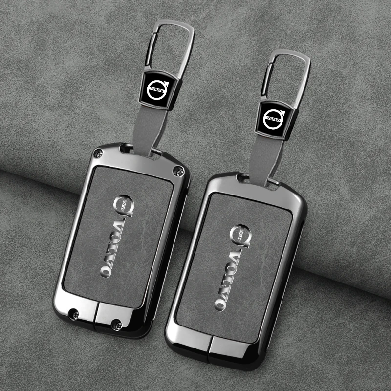 Zinc Alloy Car Remote Key Case Cover Protection Shell For Volvo S60 S90 XC40 XC60 XC90 V60 V90 Polestar 1 Polestar 2 Accessories