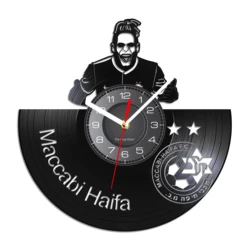 Football Vinyl Record Wall Clock Physical Exercise Sports Soccer Match Home Decor Timepieces Watch For Teenager Kids Bedroom