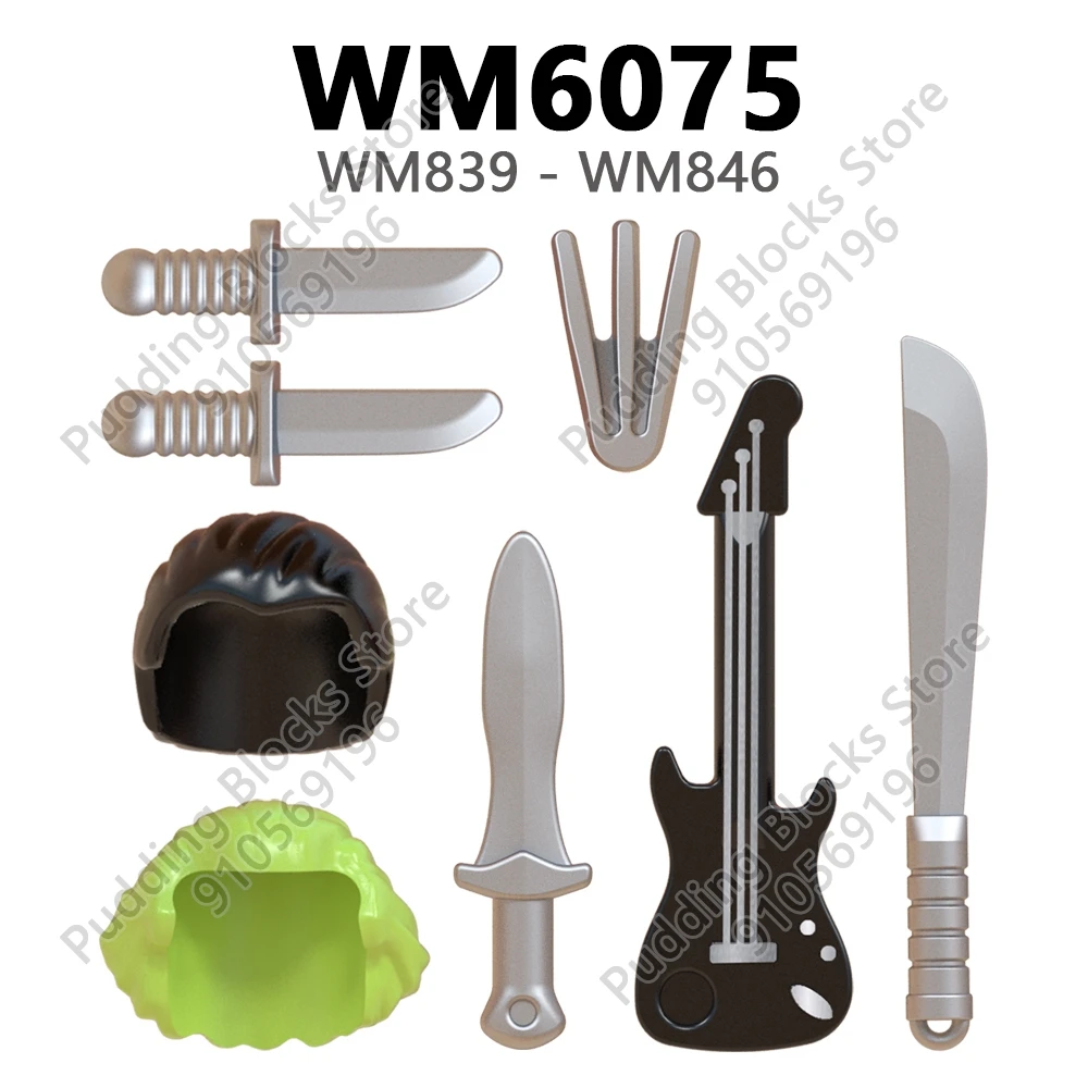 WM6075 Compatible with Action Figure Parts WM839 WM840 WM841 WM842 WM843 WM844 WM845 WM846 DIY Bricks WM Blocks Accessories Toys