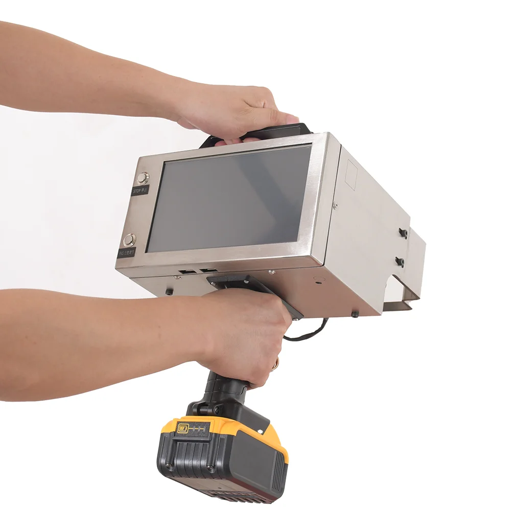 Portable Semi-Automatic Dot Peen Engraving Machine, LCD Control Motorized Pneumatic Handheld Marker for Vehicle Chassis Number