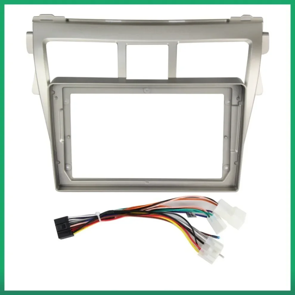 

Car Radio frame Android DVD player fascia for toyota vios 2007-2012 video panel fascia trim power wire