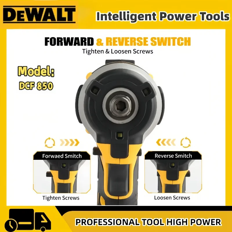 DeWALT Intelligent Electric Tools DCF850 3250RPM Brushless Impact Driver 205N.m high torque electric tool For Dewalt 20V Battery