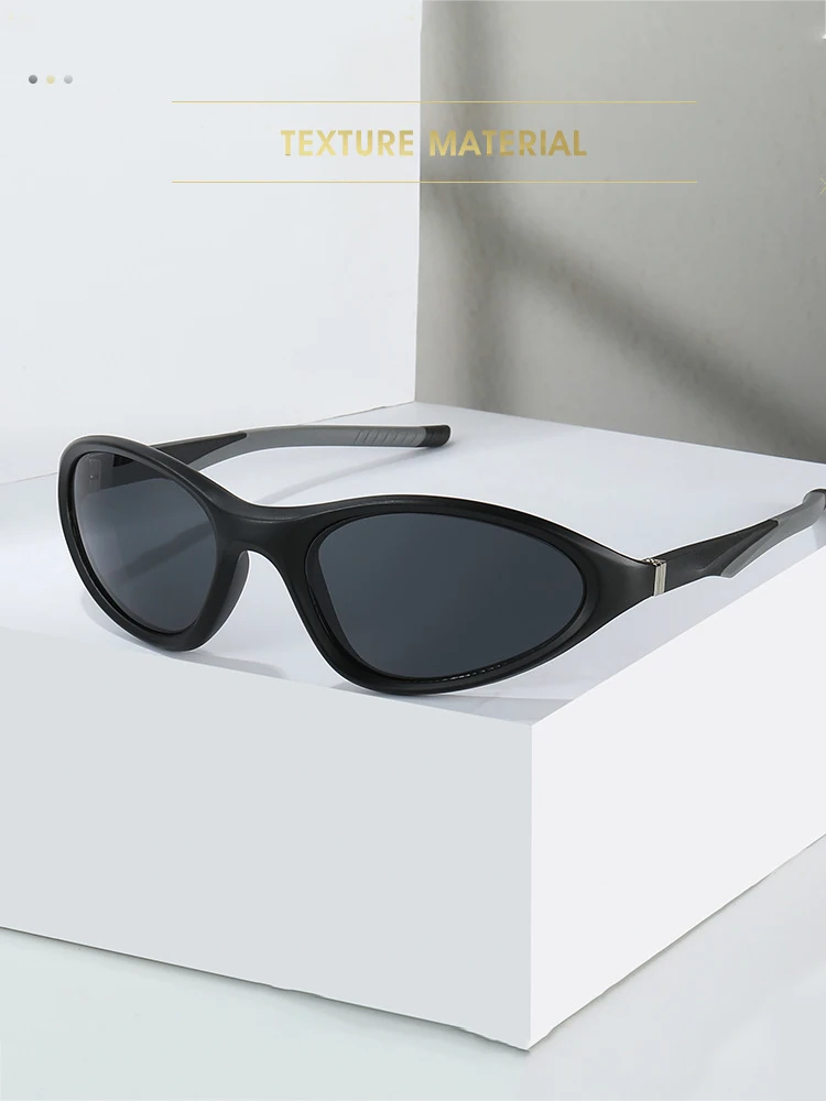 AliExpress DOHOHDO Oval Sports Sunglasses For Women Fashion Luxury Brand Punk Y2K Men's Trending Outdoor Driving Cycling Sun Glasses Goggles UV400