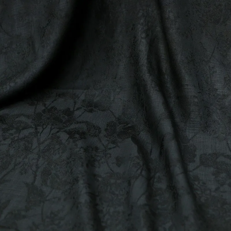 

Natural tussah silk with hollowed-out cultural heritage ancient method of Xiangyunsha old material ramie fabric real