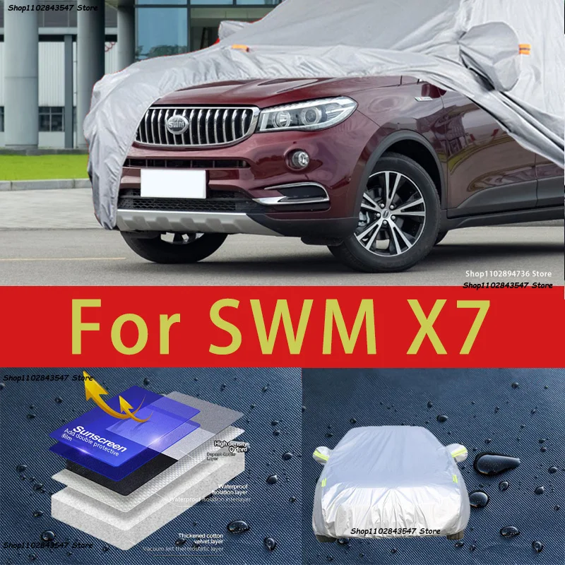 

For SWM X7 Car protective cover, sun protection, cooling protection, car clothing, car paint protection auto