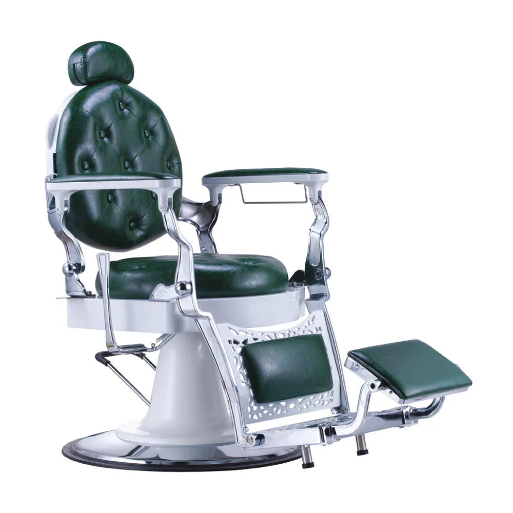 Grey Antique Barber Chair Salon Furniture Vintage Barber Chair