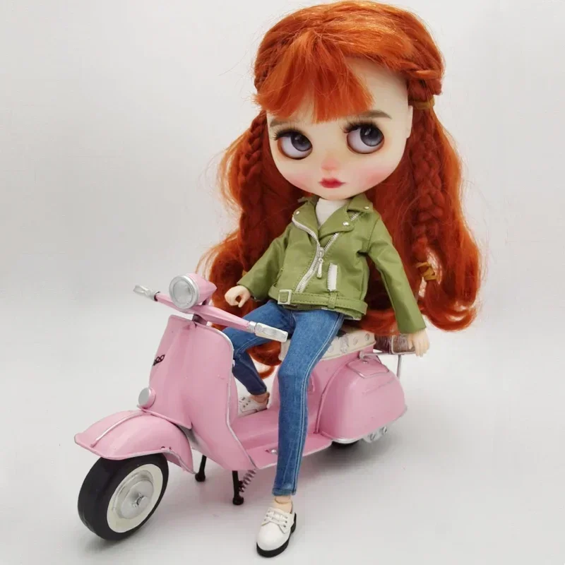 Blythe Doll Clothes Coat Jeans Pants for Blyth Azone Doll Shoes Boots OB23 OB24 1/6 Doll Accessories