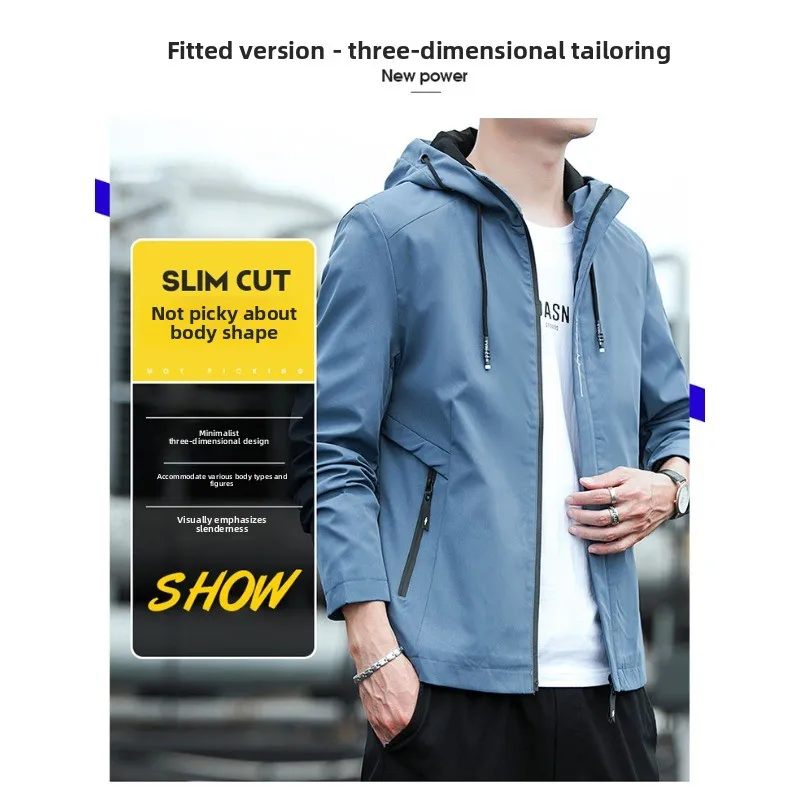 

Outdoor Sports Fitness Windproof Breathable Tennis Clothes Comfortable for Men in Spring Autumn Versatile Ready To Wear Jacket