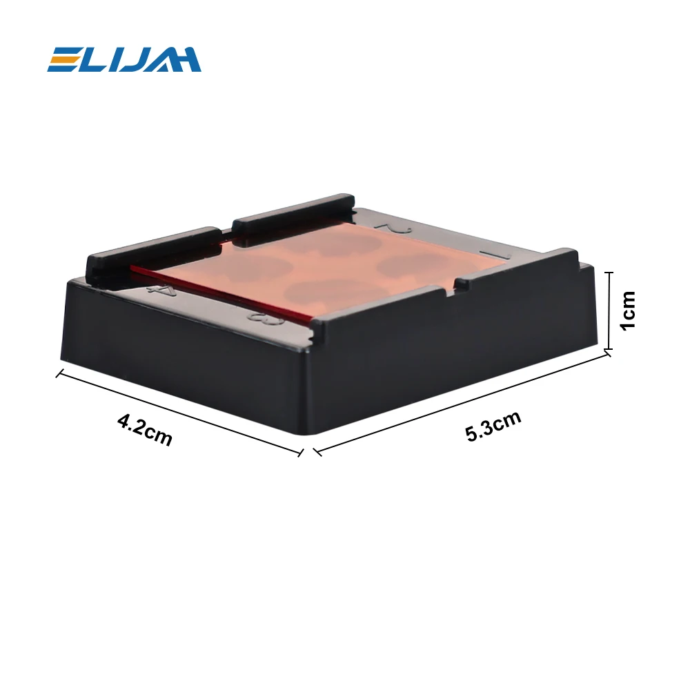 Caja de luz de sombra de resina Dental, caja protectora de capó compuesto de mezcla de 4 agujeros, caja de almacenamiento de chapa, organizador de sombreado de parches para dentadura y dientes