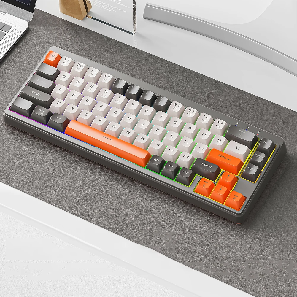 M68 Mechanical Keyboard 2.4GHz/USB-C/Bluetooth5.0 Tri-Mode 68 Keys Wireless Gaming Keyboard for Laptop PC Gamer Accessories