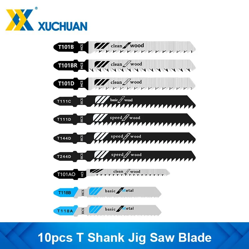 

10pcs Jig Saw Blade Saber Saw Reciprocating Saw Blades for Wood Metal Cutting