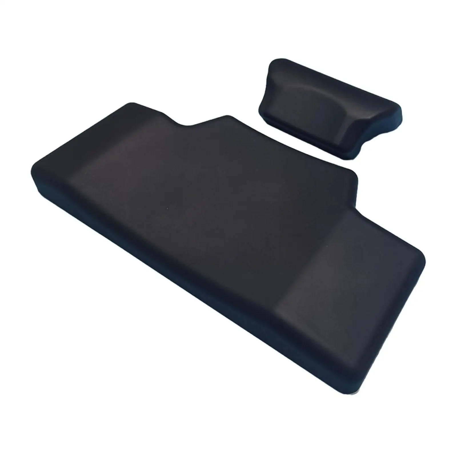 Motorcycle Trunk Back Pad Black PU Foam Split Design Cushion for Rider and Passenger Comfort Accessories