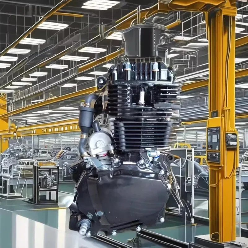 Fabbrica di vendita calda OEM di fabbrica 250cc 4 tempi assemblaggio motore moto Ducati per Zongshen CB200 motori per biciclette accensione CDI