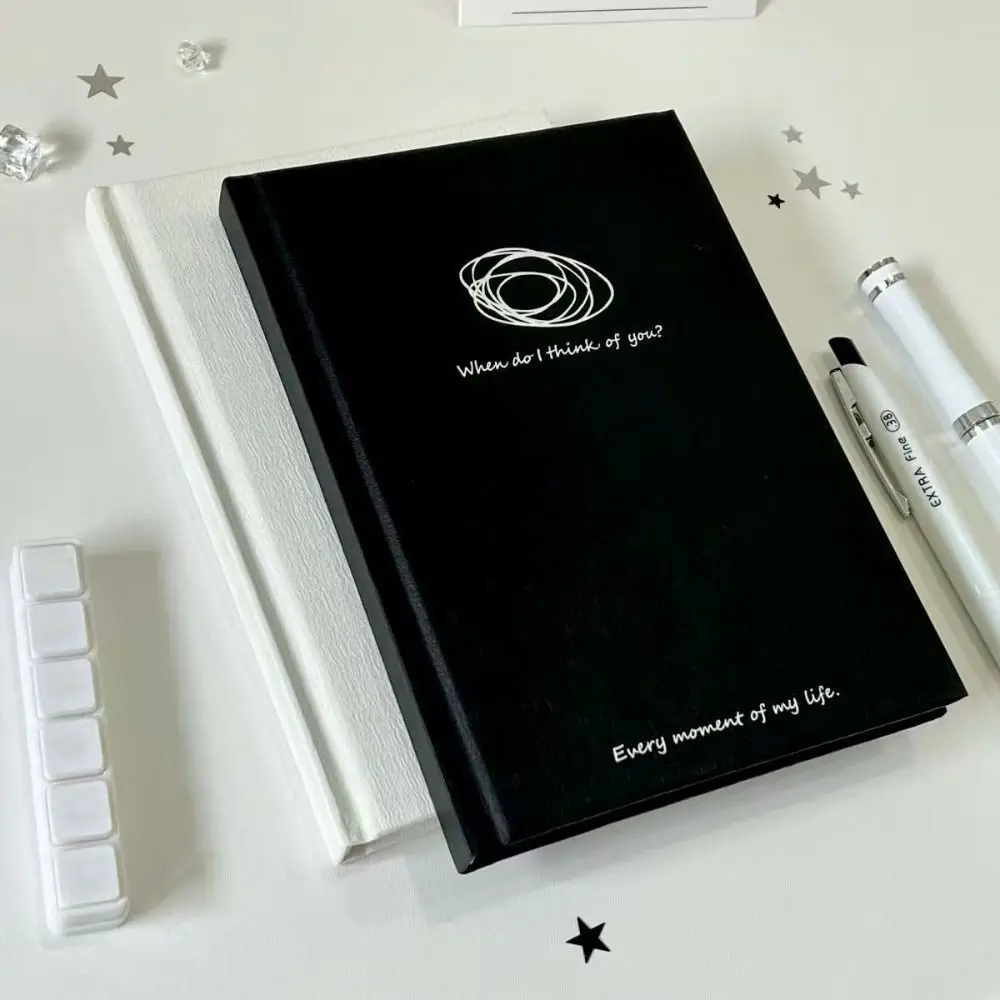 INS Blank Inner Pages B6 Notebook Hard Shell DIY Scrapbook Travel Journal Diary Book School Office