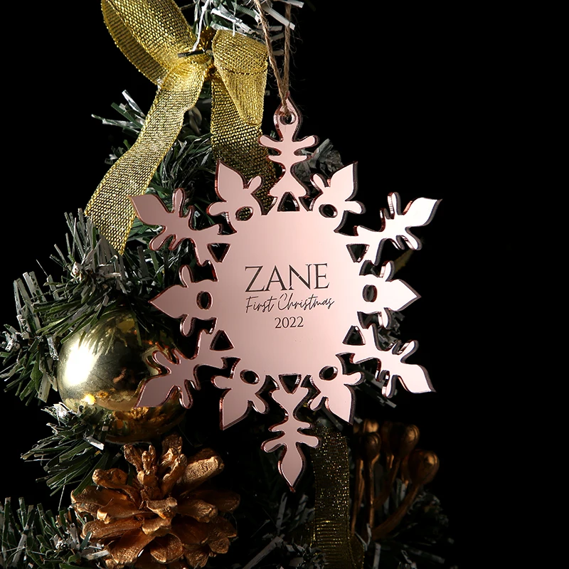 Snowflake Name Personalized Wood Ornament, Christmas Gifts, Custom Ornament, Personalized Ornaments, Christmas Decor 2023