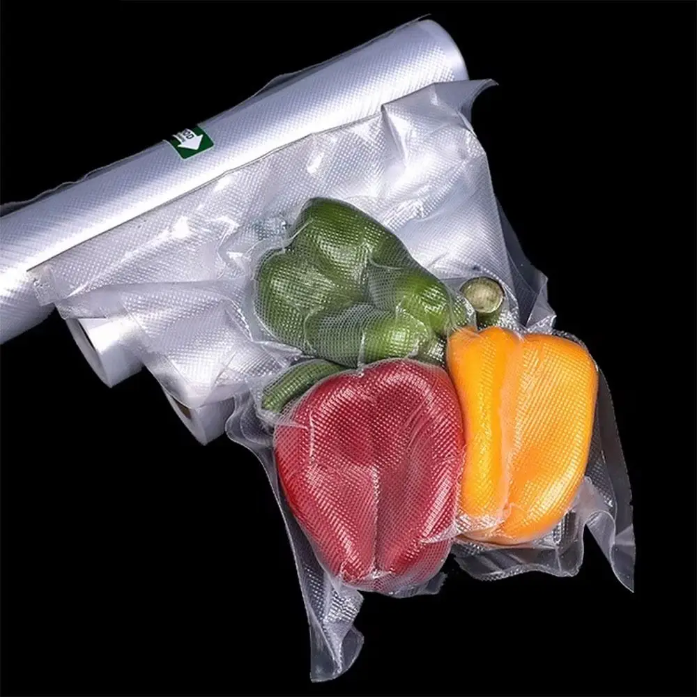 

Transparent Kitchen Vacuum Sealer Bag 500cm/roll Steaming Food Packaging Bag 12/15/20/25/28cm Compression Cooking Bag