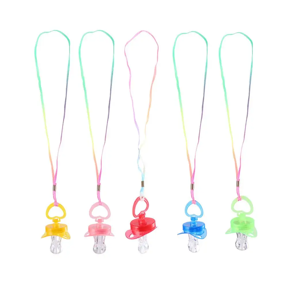

5 Pcs Flash Pacifier Whistle Funny Plaything Fashion Decor Kids Toys Flashing Children Abs