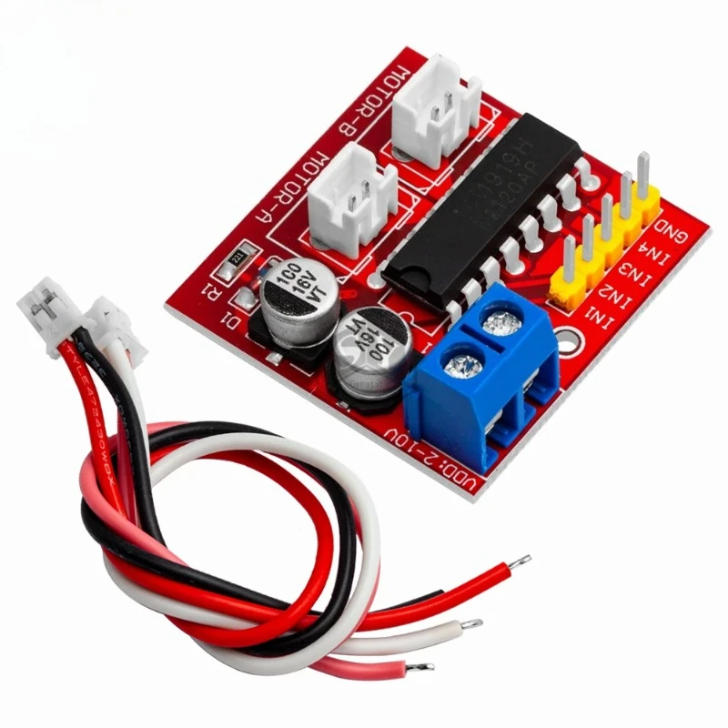 1PCS 2.5A Dual bridge brushed DC motor Drive Controller Board Module for Arduino smart car robot Low power consumption MX1919
