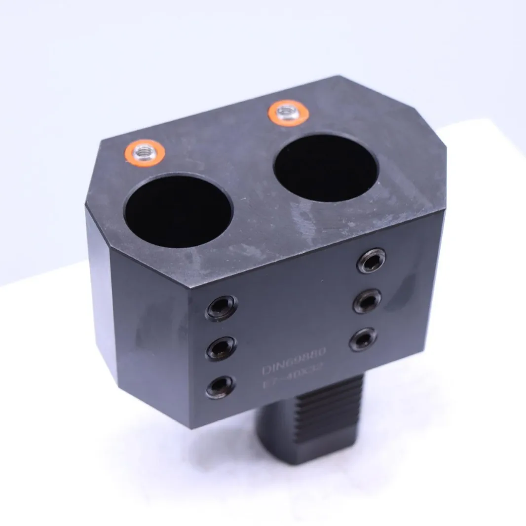 VDI fixed tool holder E type boring type double hole position tool holder numerical control lathe turning and milling