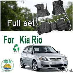 Car Floor Mats For Kia Rio Pride Sephia Sport JB 2005~2010 Anti-dirt Pads Car Carpet Non-slip Auto Rug Car Accessories Interior