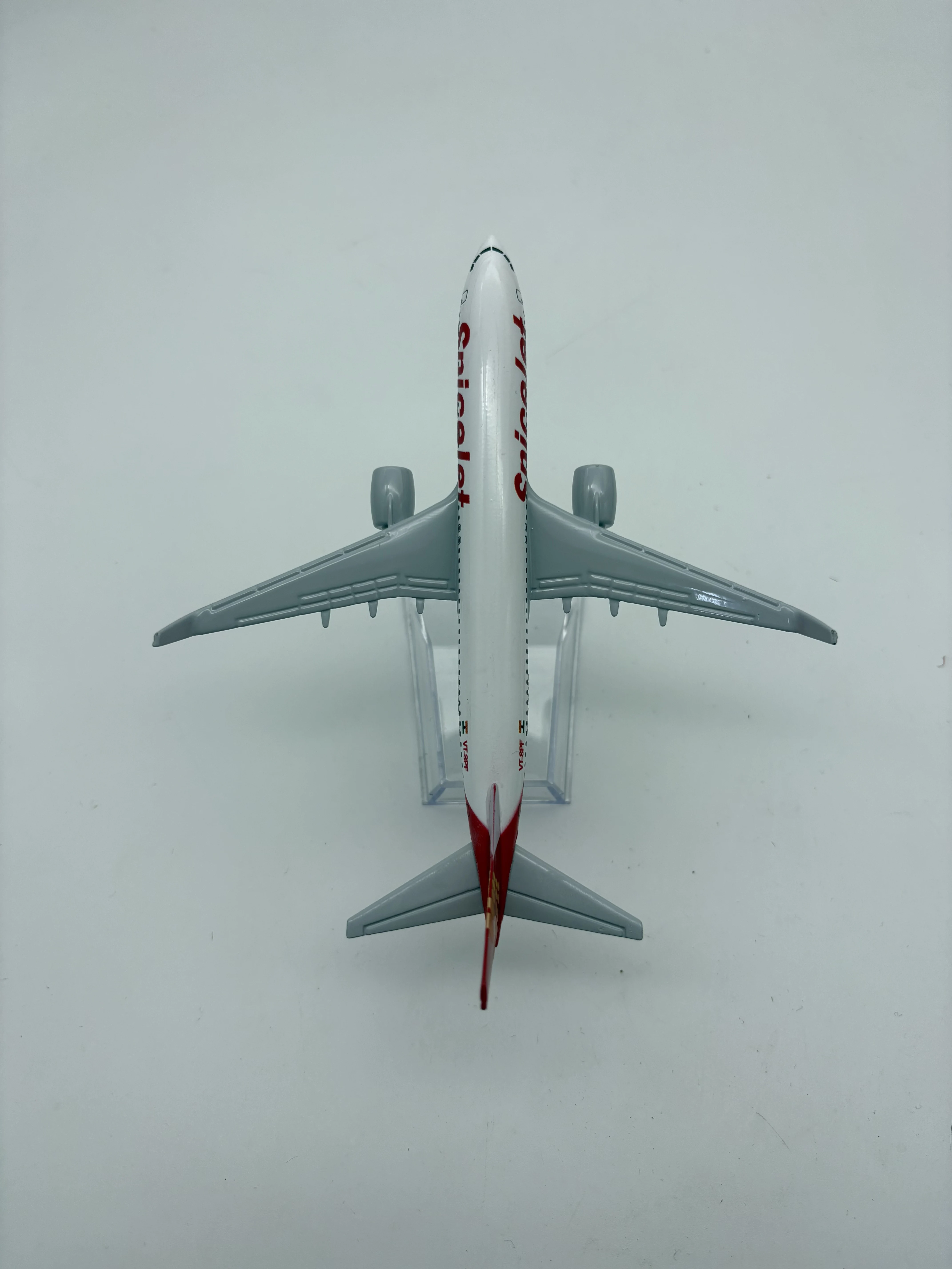 16cm Alloy Aircraft Model B737 SpiceJet Airways Aviation Plane Model Adults Fun Collectible Miniatures Airplane Gift Display view 6