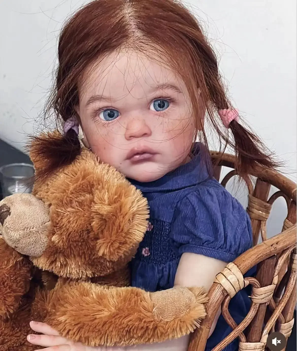 Customized Limited Supply24inch Reborn Baby Mattia With Hand-Rooted Hair Already Finished Doll With Freckles on the Face