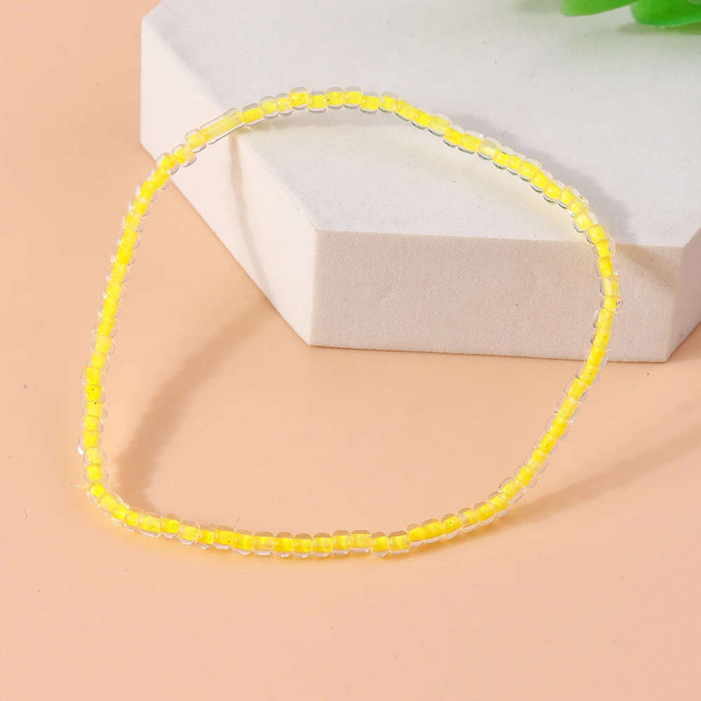Aihua 1pc bunte kleine Blume Fußkettchen Böhmen handgemachte Multi Perlen Reis Perlen Knöchel Armband für Frauen Kinder Strand Schmuck Geschenk – Detail 16