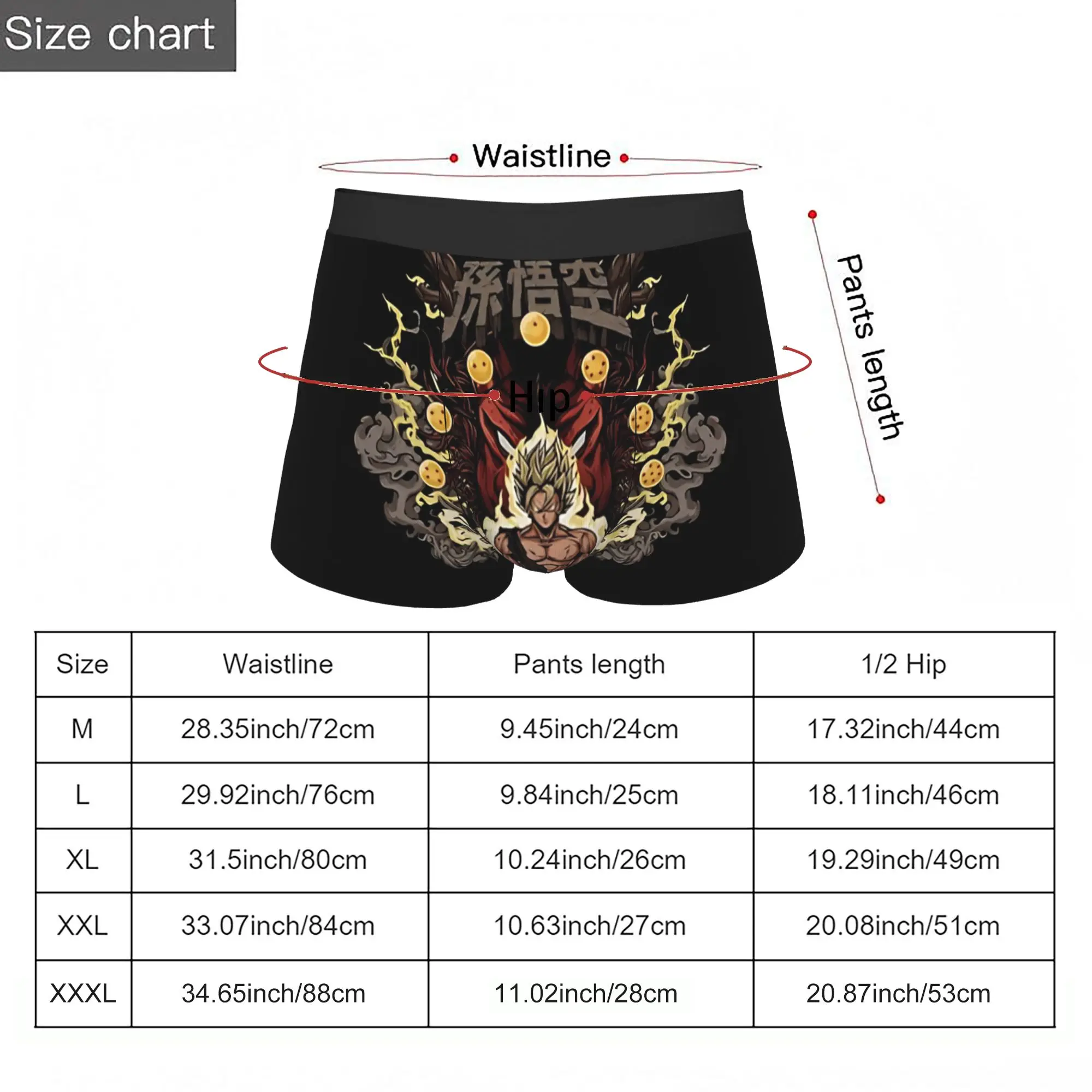 In Action  Bandai DRAGON BALL Underpants Homme Panties Man Underwear Comfortable Shorts Boxer Briefs view 5