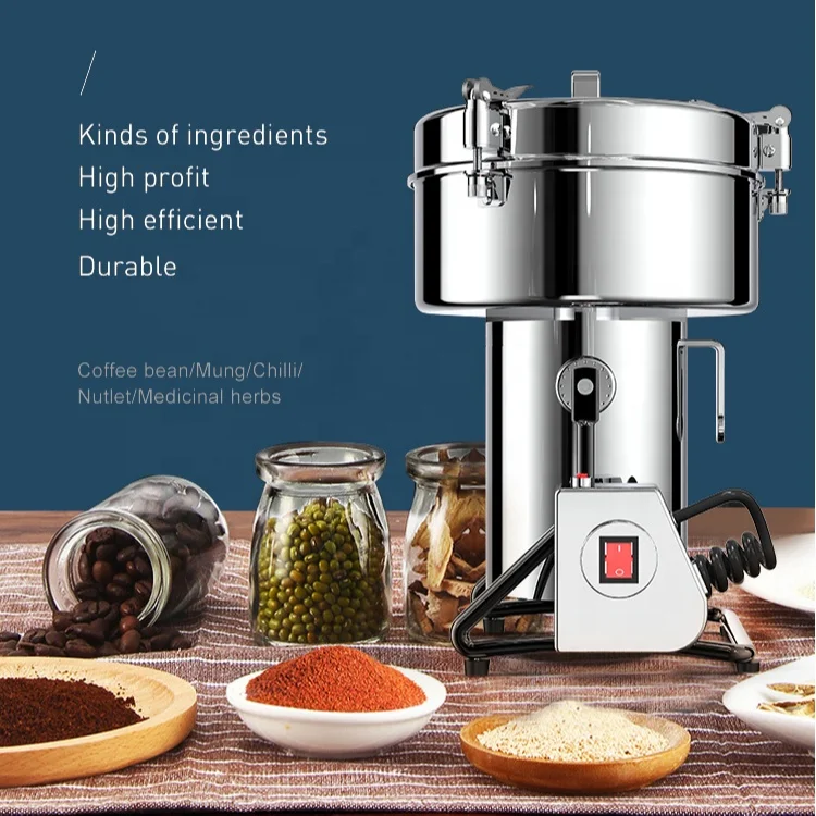 Commercial   Spice Grinder with Factory Price Dry Food Powder Milling Machine for Spice Chili Pepper Grinding Food Proces