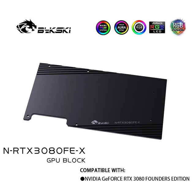 

Bykski 3060 3070 3080 3090 GPU Water Cooling Backplate ,Full Range Of Graphics Card Backplane, VGA Water Block Backplates