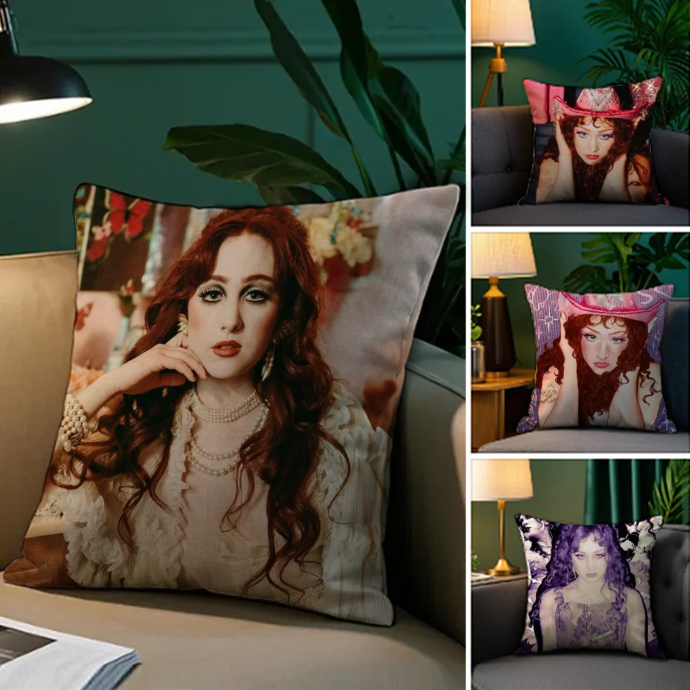 

Hot Singer C_Chappell R_Roan Pillow Case Plush Fabric Soft Double Sided Print Sofa Cushion Cover Throw Pillow Covers