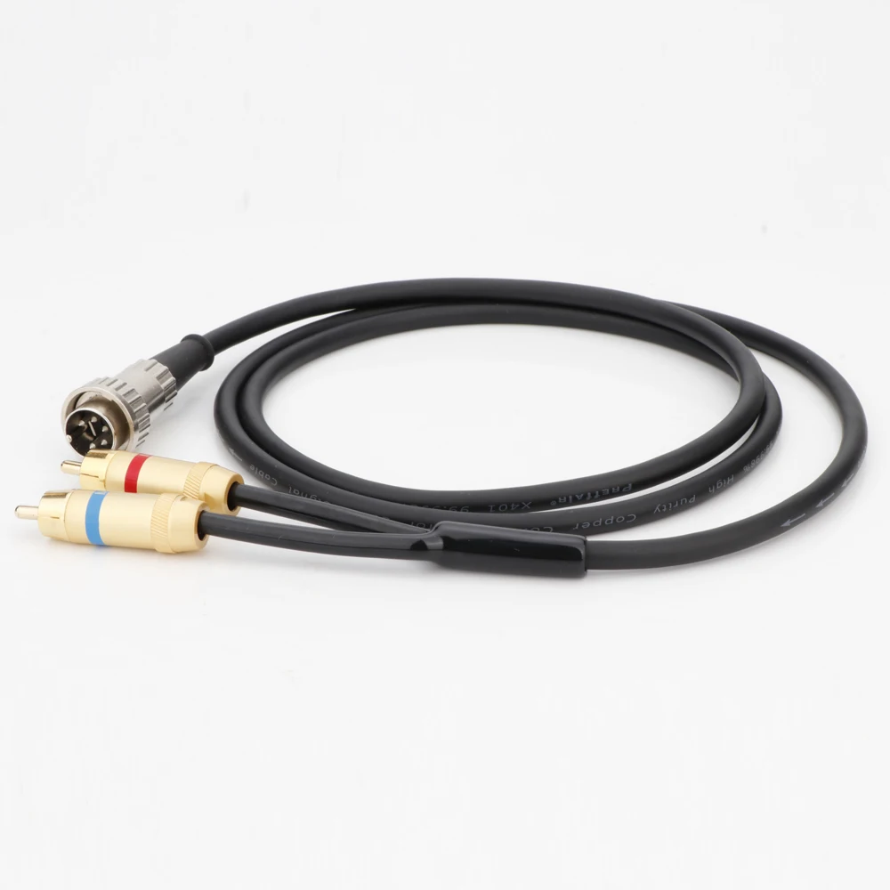 HiFi Name Phono Drehbares Kabel 4pin/5pin DIN auf 2RCA OFC Kupfer Plattenspieler Linie Twist Locking Stecker auf Stereo Für Naim Kabel – Detail 6