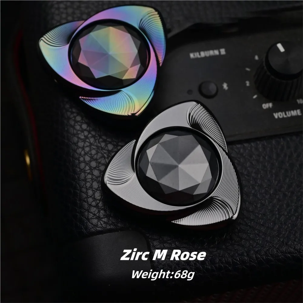 Kinetics Asia Pacifi EDC M Rose Fidget Spinner Stress Relief Toy Zirconium Fidget Toys For Adults Anxiety Relief Gadgets