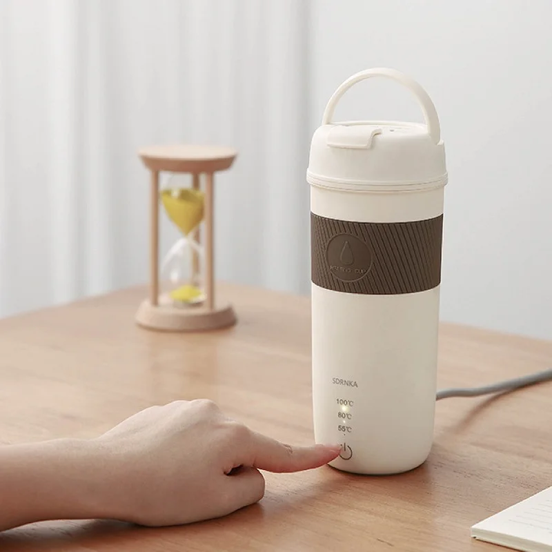 

Portable 304 Stainless Steel 3-speed Adjustable Electric Hot Water Cup 300W 350ml Electric Kettle Travel Fast Boiling Cup