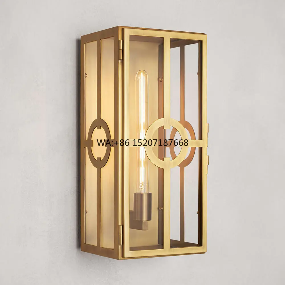 Outdoor Wall Lamp Waterproof Balcony Villa Corridor Aisle Exterior Wall Lamp Outdoor Courtyard Golden Wall Sconce