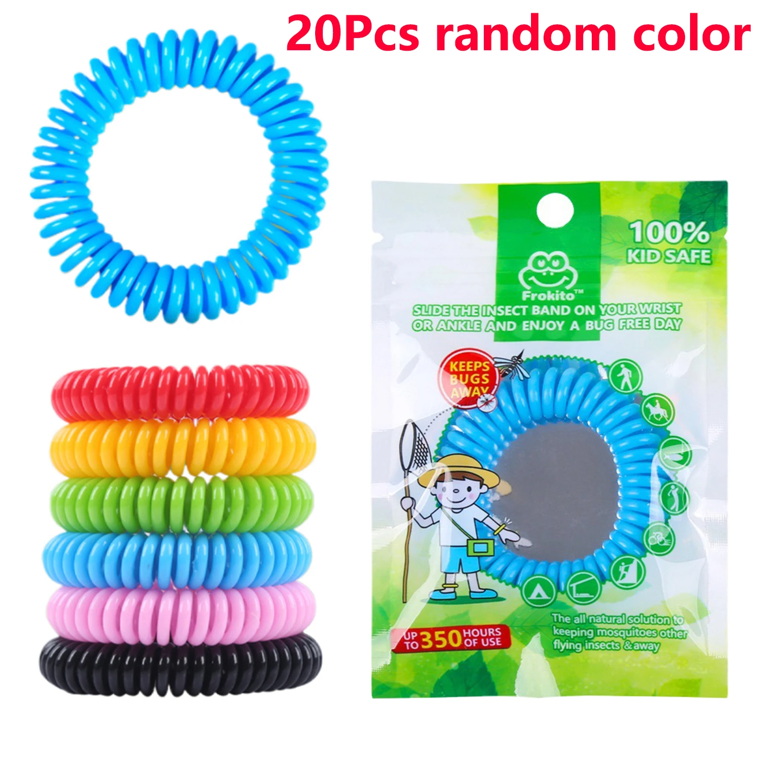 1-100 Stuks Muggen Armbanden Waterdichte Muggen Armband DEET-Gratis Anti-Muggen Insect Controle Polsbandjes Universele
