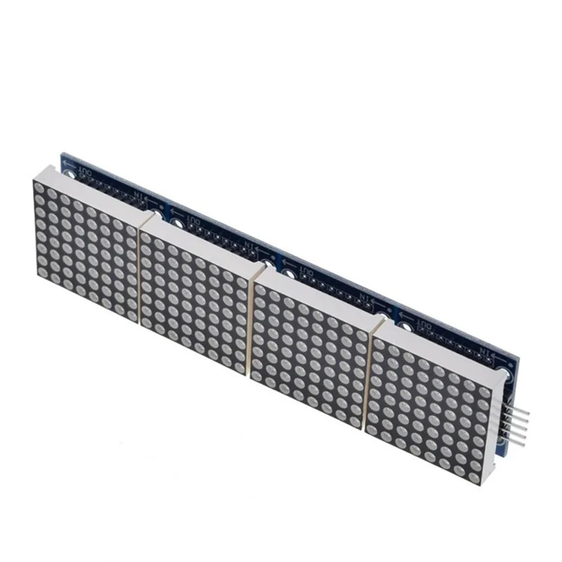 

MAX7219 Dot Matrix Module 8X8 Common Cathode LED Display 5V 4-In-1 Withdupont Wires Cable Fordiy Projects B-N33R