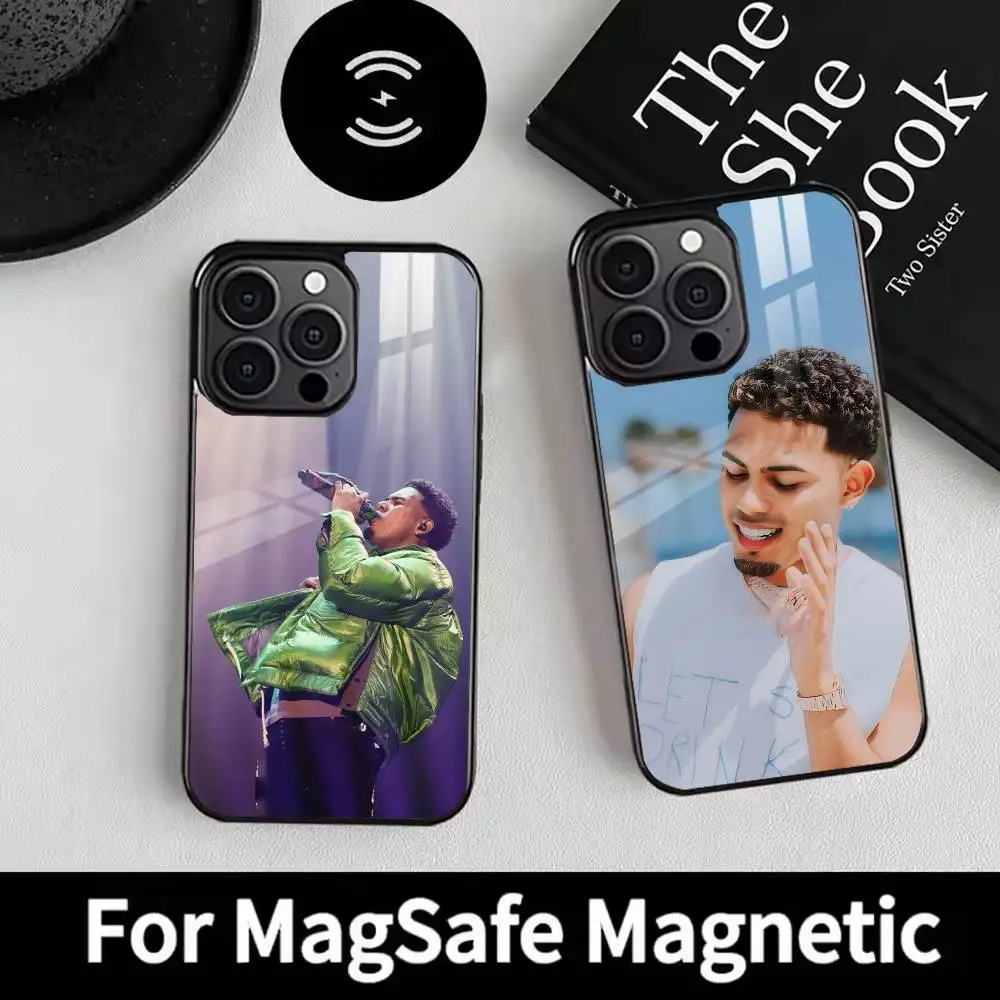

Rapper M-Myke Towers Phone Case For iPhone 17 16 15 14 13 12 Pro Max Plus for Magsafe Mirror Wireless Magnetic Cover