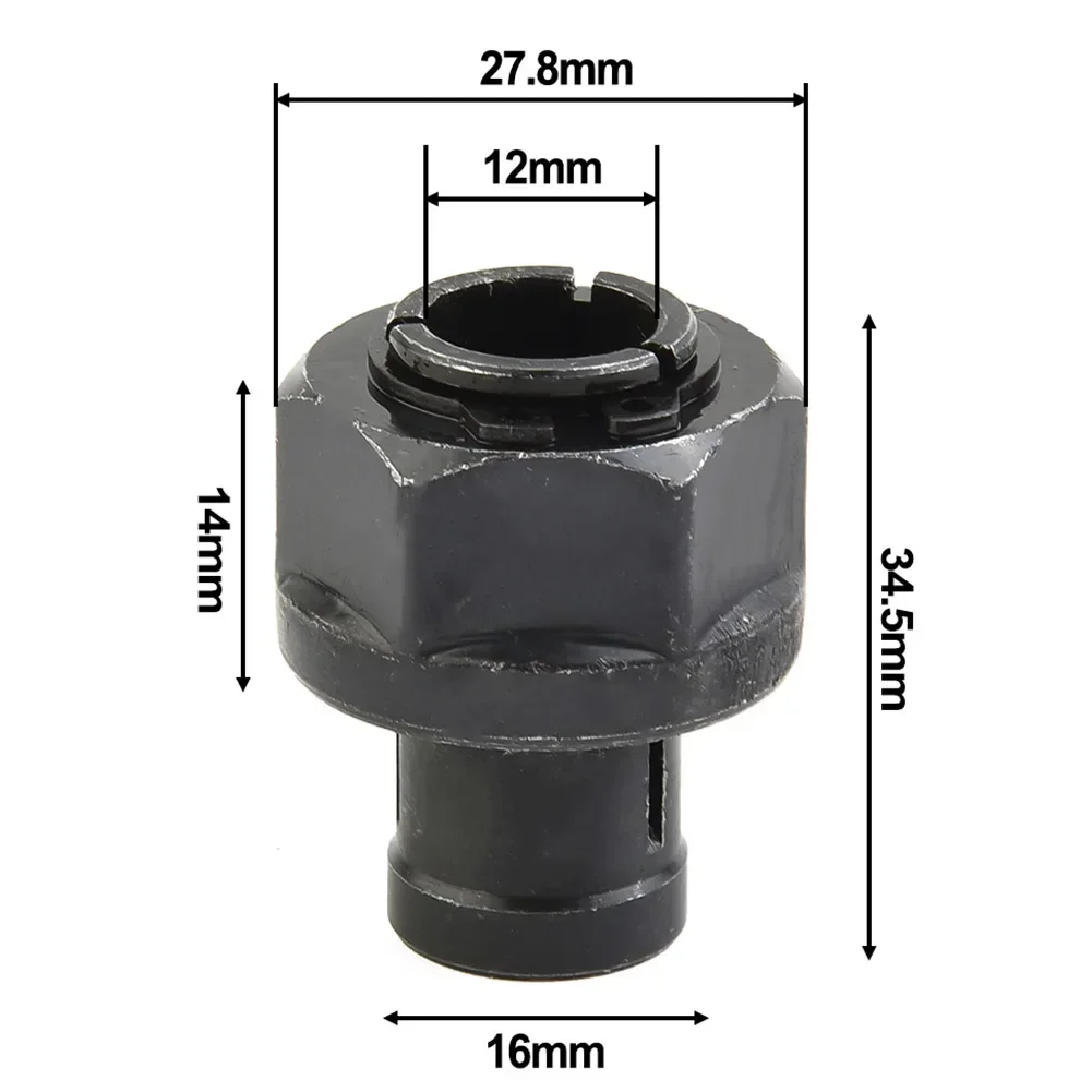 Herramienta de fresado, herramienta rotativa de repuesto Chuc, pinza de acero al carbono de 12mm, enrutador eléctrico, fresa de tuerca M22